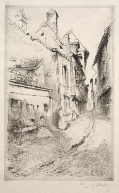 School Street i Troyes, 1902. av Gustave Leheutre