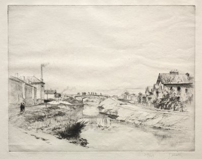 Arbetares hus i Troyes, Frankrike av Gustave Leheutre