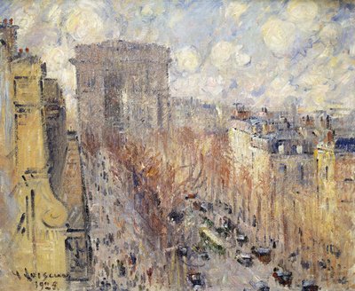 Avenue Friedland, Paris, 1925 av Gustave Loiseau