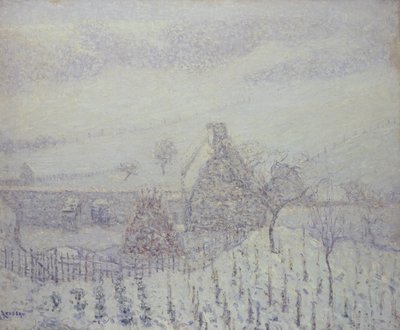 Snöstorm vid Hedouville av Gustave Loiseau