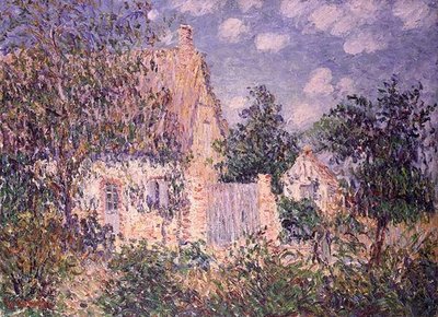 Stuga på St. Cyr du Vaudreuil (olja på duk) av Gustave Loiseau