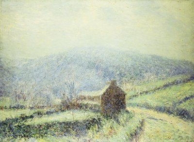 Rimfrost vid Huelgoat, Finistere; Vit gelé med Huelgoat Finistere, 1903 av Gustave Loiseau