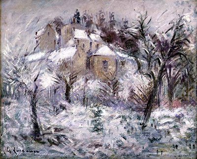 Hus i Pontoise av Gustave Loiseau