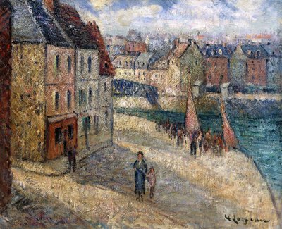 Docka i Dieppe, av Gustave Loiseau