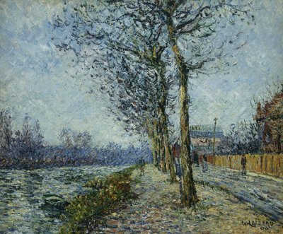 Oise vid Pontoise; The Oise at Pontoise, 1900 av Gustave Loiseau