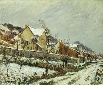 By i snön; By i snön, 1911 av Gustave Loiseau