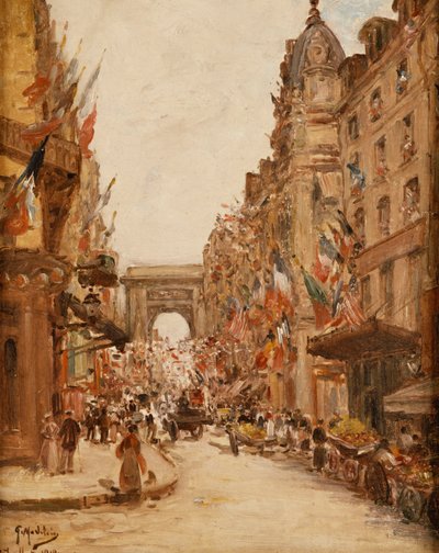 Frankrikes nationaldag av Gustave Madelein