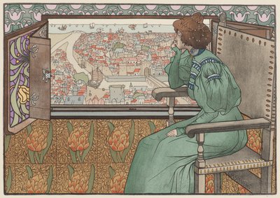 Solveig, omkring 1897. av Gustave Max Stevens