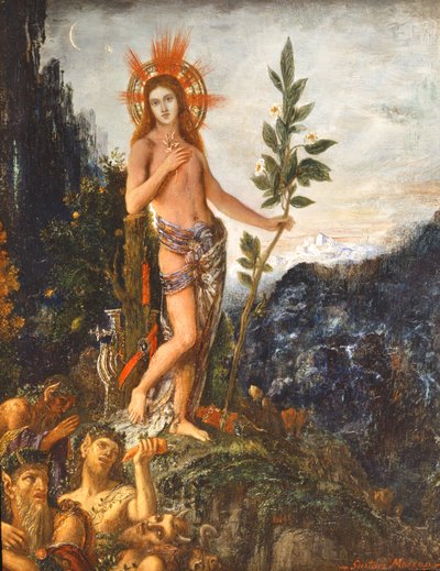 Apollo tar emot herdarnas offer av Gustave Moreau