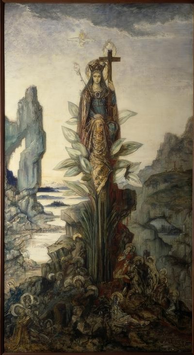 Mystisk blomma av Gustave Moreau