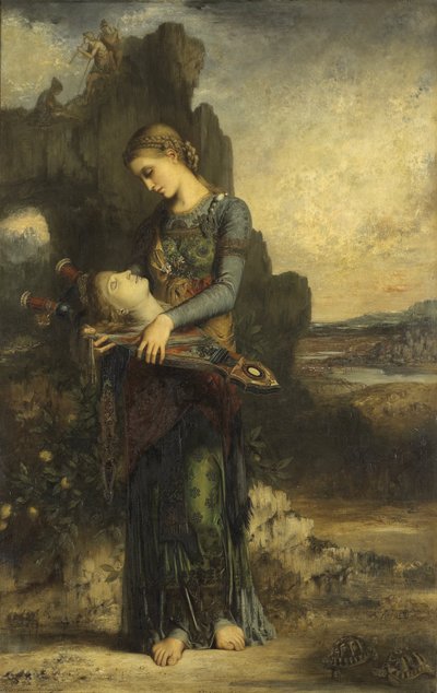 Franska: Orphée Orpheus av Gustave Moreau