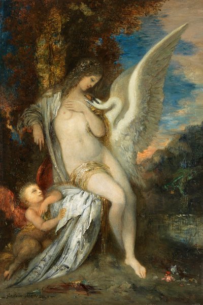 Gustave Moreau Leda ca 1875 av Gustave Moreau