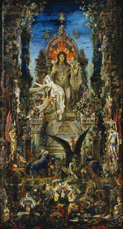 Jupiter och Semele, 1894-95 av Gustave Moreau