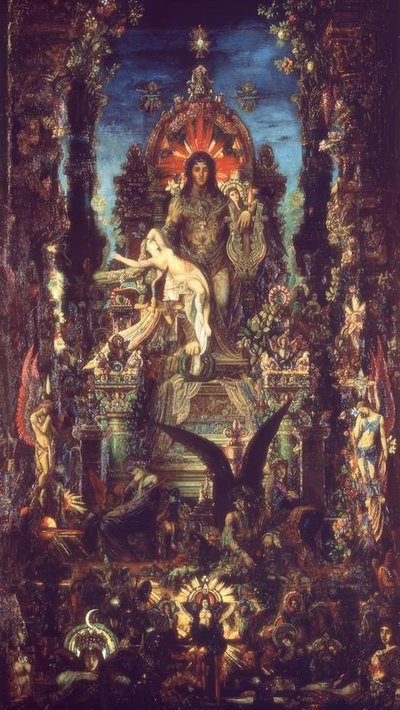 Jupiter och Semele av Gustave Moreau