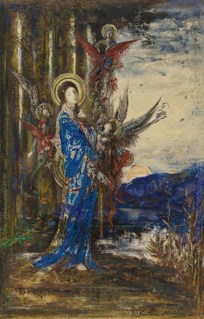 ""bevisen"" Akvarell av Gustave Moreau (1826-1898) Privat samling av Gustave Moreau