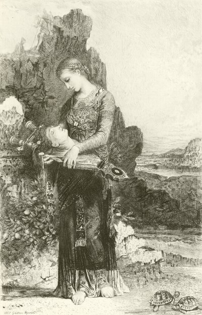 Orfeus (gravyr) av Gustave Moreau
