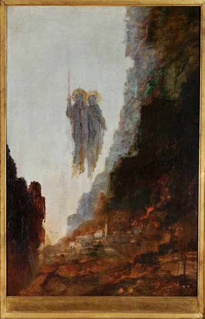 Änglarna i Sodom av Gustave Moreau