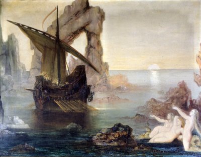 Ulysses och sjöjungfrorna av Gustave Moreau. av Gustave Moreau