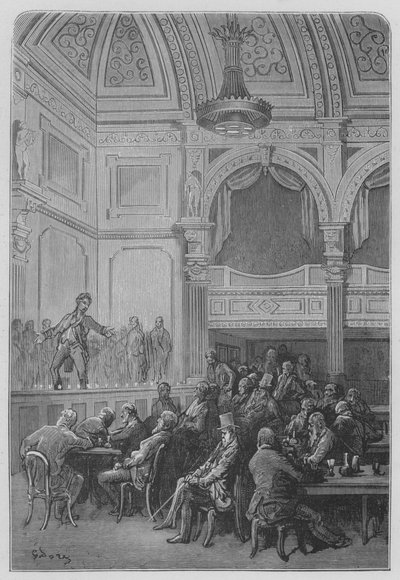 Café-konsert av Gustave after Dore