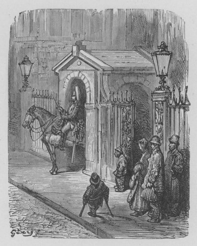 Hästvakt I Fraktion Framför Drottningens Palats av Gustave after Dore