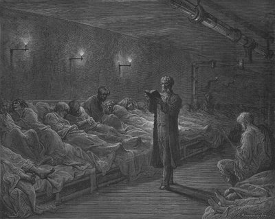 En sekulär predikant av Gustave after Dore