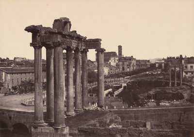 Rom, Vue Prise au Forum (Rom, utsikt över Forum),1858-1859 (fotografi) av Gustave de Beaucorps