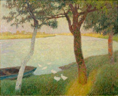 Ankor vid floden Leie av Gustave de Smet