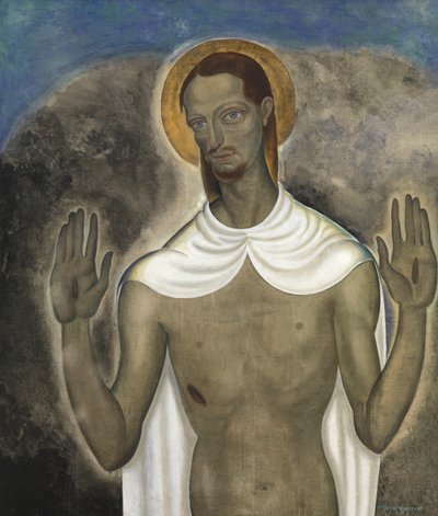 Kristus visar sina sår av Gustave Van de Woestyne