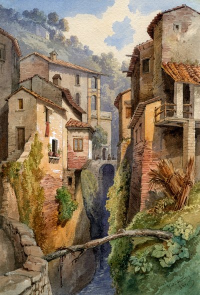 Lucca, Toscana, Italien, 1850. av Gustavo Witting