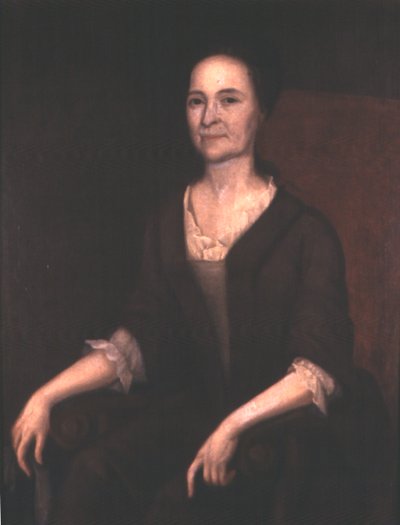 Fru Gustavus Hesselius (Lydia Getchel Hesselius), c.1740 (olja på duk) av Gustavus Hesselius