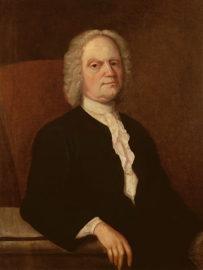 Självporträtt, ca 1740 av Gustavus Hesselius