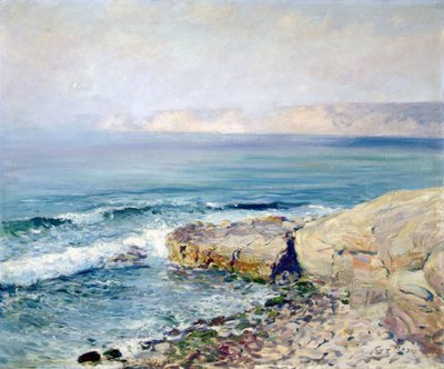 Inkommande dimma (olja på duk) av Guy Rose