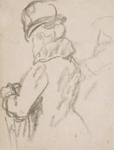 Mademoiselle Pouvereau (kol på papper) av Gwen John