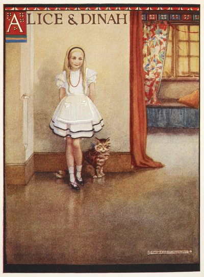 Alice och Dinah, den tabbykatten av Gwynedd M. Hudson