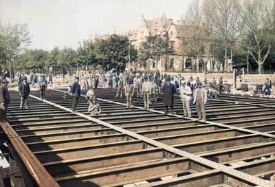 1896-17 järnväg Arena väg Klösz György 2 (färglagd) av György Klösz