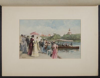 Gondollandning, norra lagunen av H.D. Nichols
