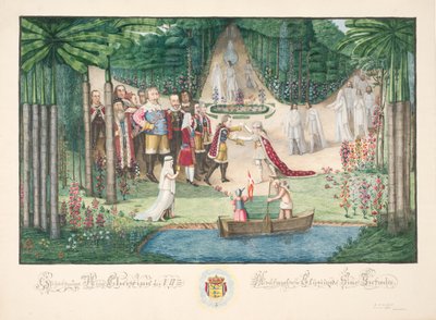 Christian VII:s mottagande i Elysium av sina förfäder av H.G. Beenfeldt
