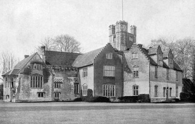 Bisham Abbey, Berkshire, från nordost, 1924-1926. av HN King