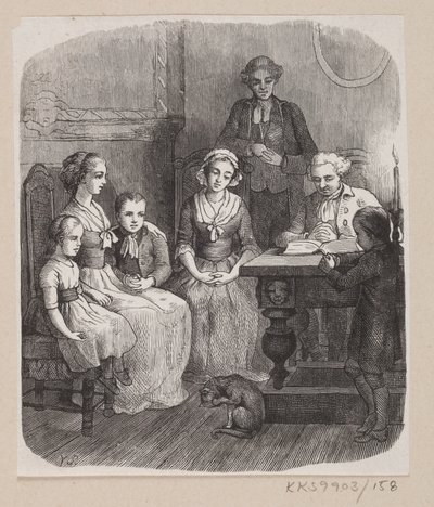 Illustration till "Allt på rätt plats" i H.C. Andersen, "Sagor och berättelser", volym 2 av H.P. Hansen