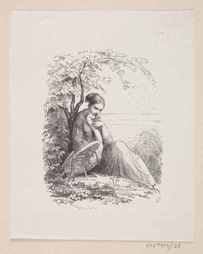 Illustration till "De vilda svanarna" i H.C. Andersen, "Sagor och berättelser", volym 1 av H.P. Hansen