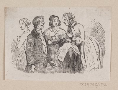 Illustration till "Det är sant" i H.C. Andersen, "Sagor och berättelser", volym 2 av H.P. Hansen