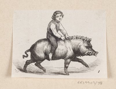Illustration till "The Metal Pig" i H.C. Andersen, "Sagor och berättelser", volym 1 av H.P. Hansen