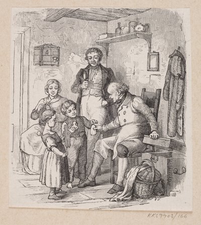 Illustration till "Under pilträdet" i H.C. Andersen, "Sagor och berättelser", volym 2 av H.P. Hansen