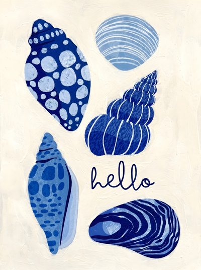 Hej Blue Seashells av HUGO
