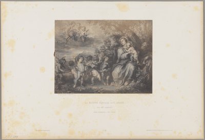 Den heliga familjen och änglarna av H. Bayard and F. A. Renard