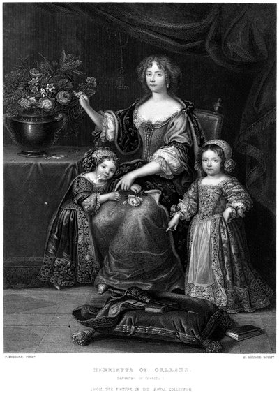 Henrietta av Orleans, dotter till Karl I, 1800-talet. av H. Bourne