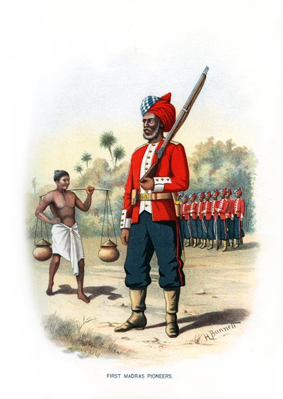 Första Madras Pioneers, c1890. av H. Bunnett