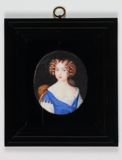 Lady Catherine Cavendish (akvarell på veläng) av H. Byrne