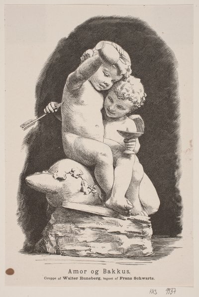 Amor och Bacchus av H. C. Henneberg