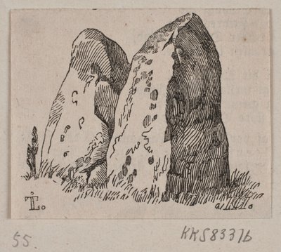 Illustration för "Stenmonumentet" av H. C. Henneberg